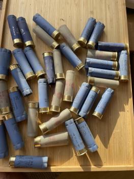 Schrotflintenhülsen ca. 35 Stück