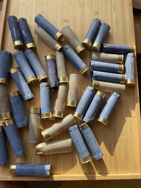 Schrotflintenhülsen ca. 35 Stück